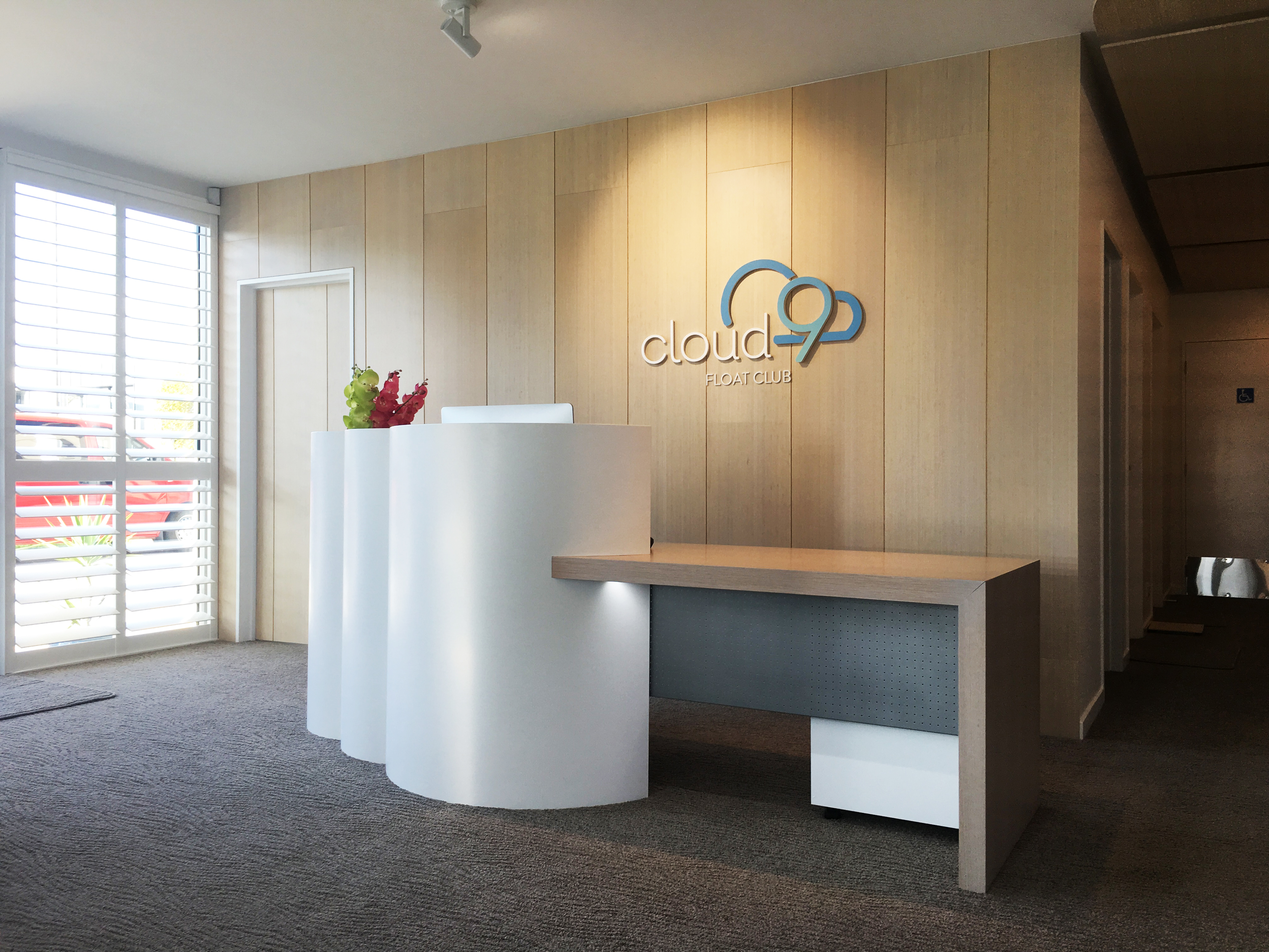 Cloud 9 float club fitout christchurch