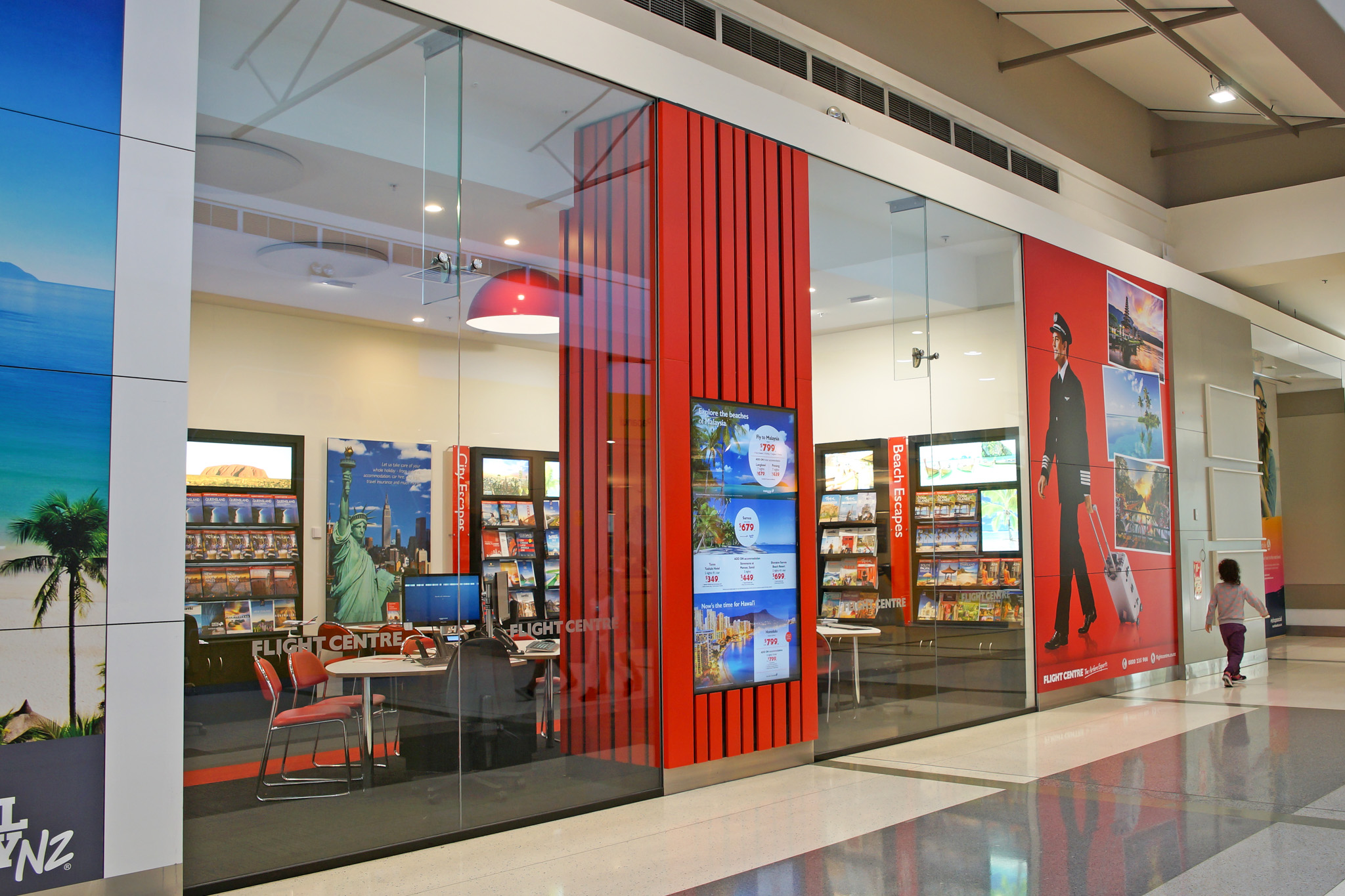 Northlands Mall flight centre shopfit out