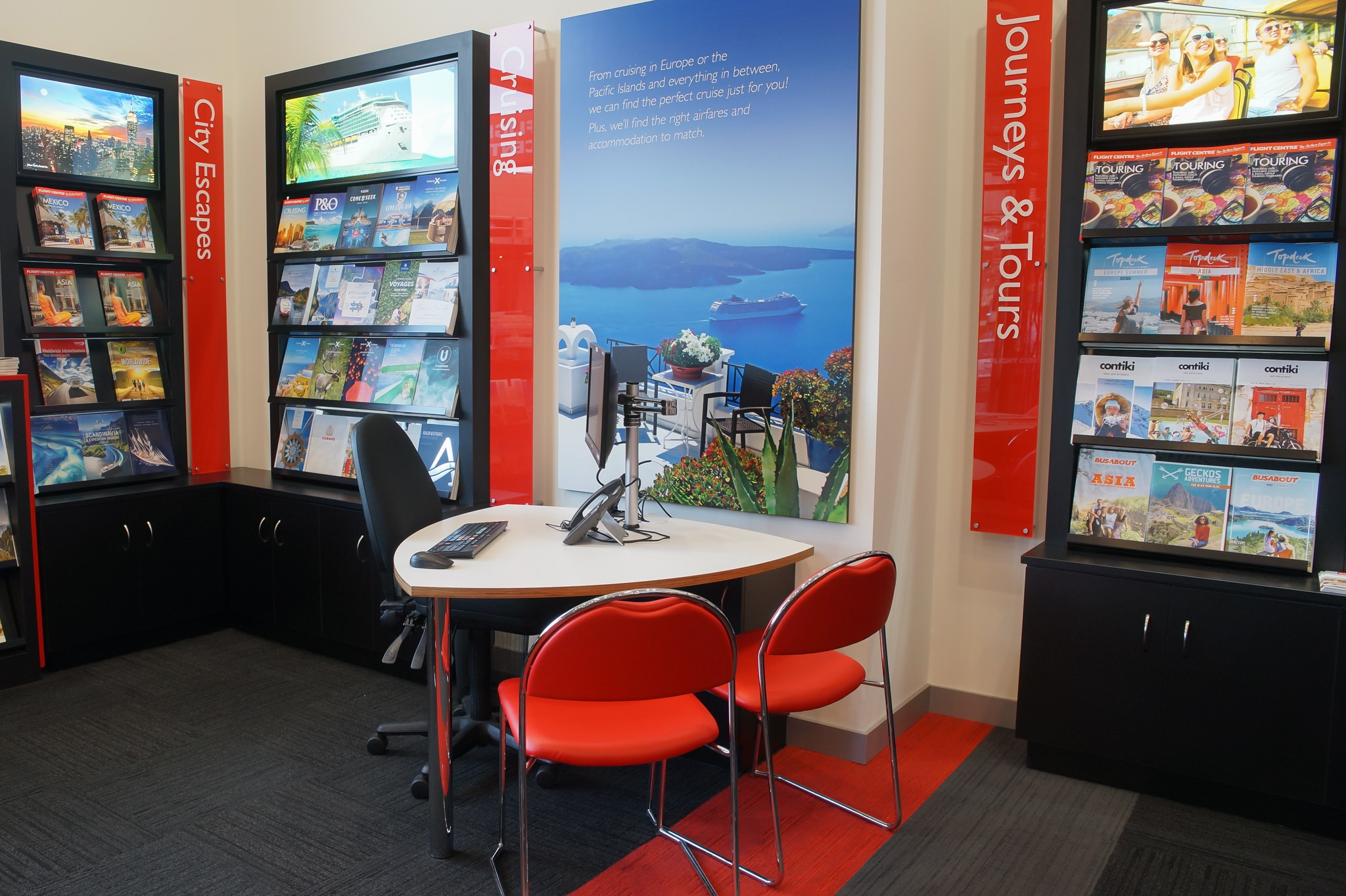 travel retail fitout christchurch