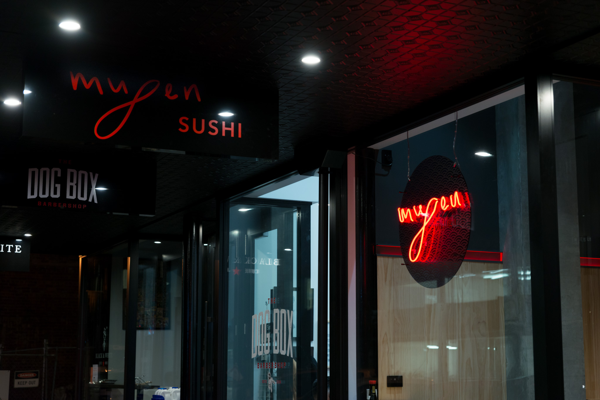 Mugen sushi shop front high street christchurch
