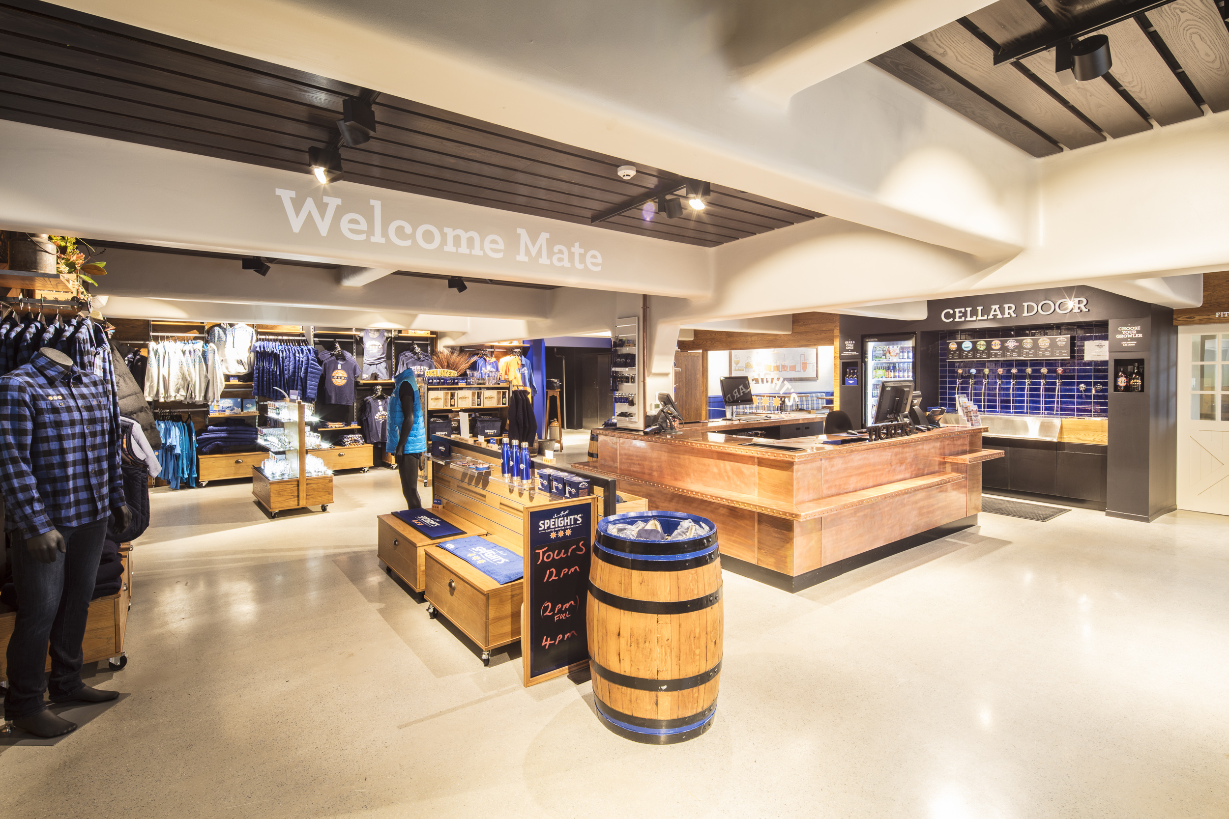 Retail fit out of Speight's Brewery Tour