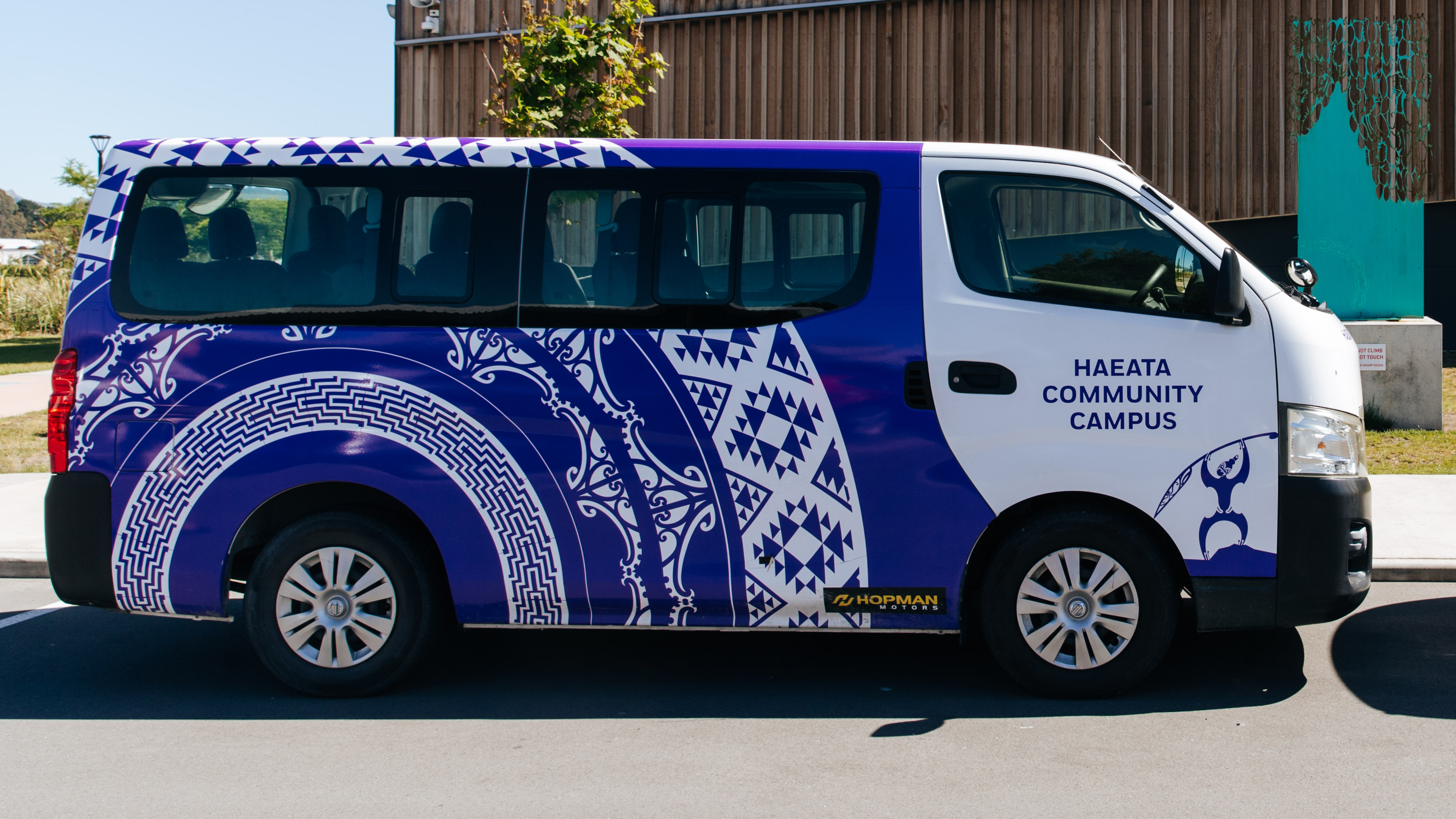 Vehicle graphics designed, manufactured and applied by Christchurch sign company.